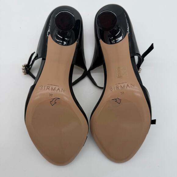 Alexandre Birman Anastasia 85 Black Chic $725 Glam Sparkle Crystal Mules 38 US 8 - Picture 7 of 7